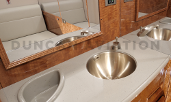 Lav of refurbished Hawker 800 by Duncan Aviation