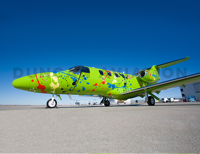 Exterior paint of Duncan Aviation's Citation M2