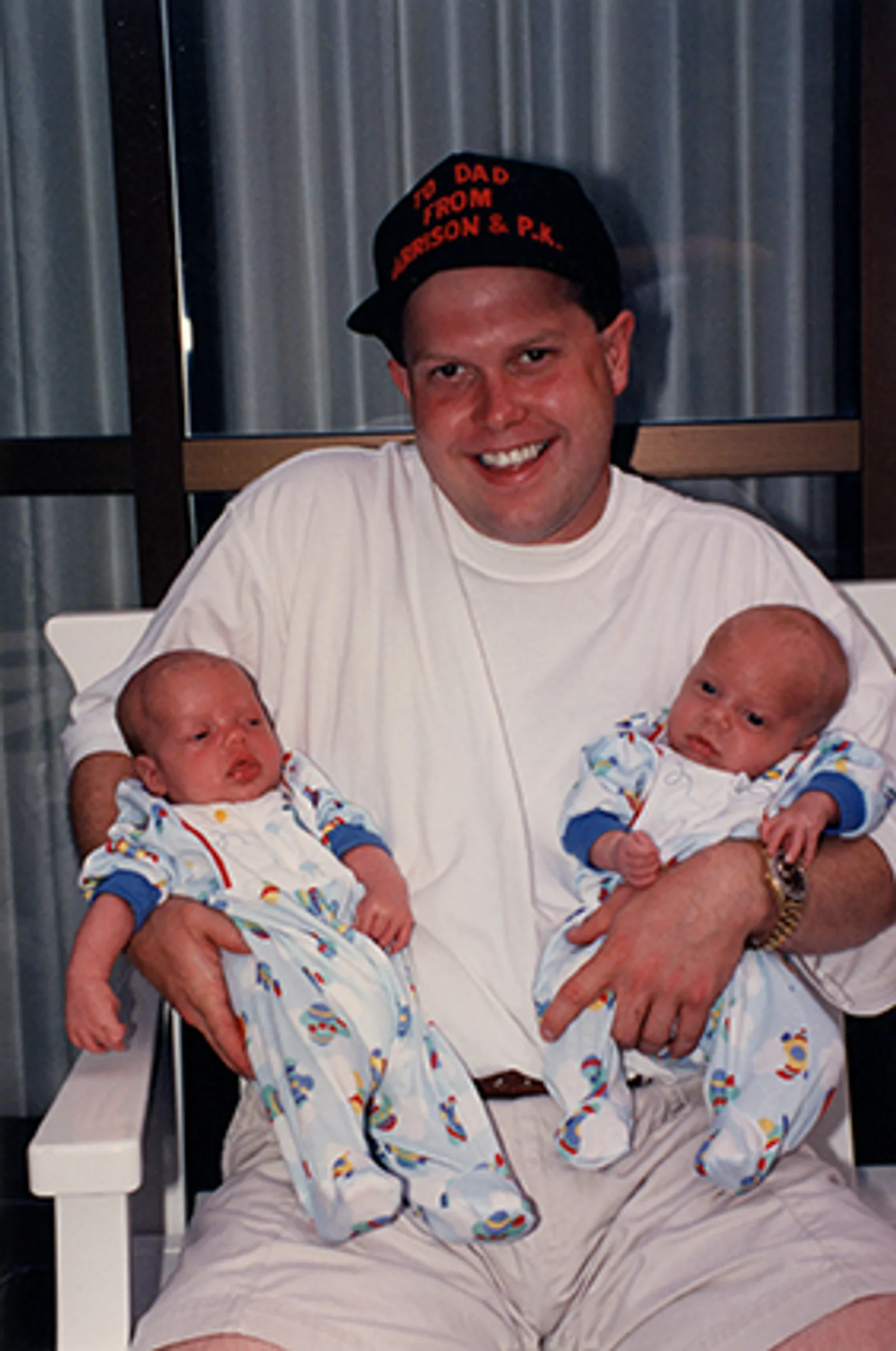 Todd and Connie Duncan's twin boys, Harrison and PK, were born in 1994.