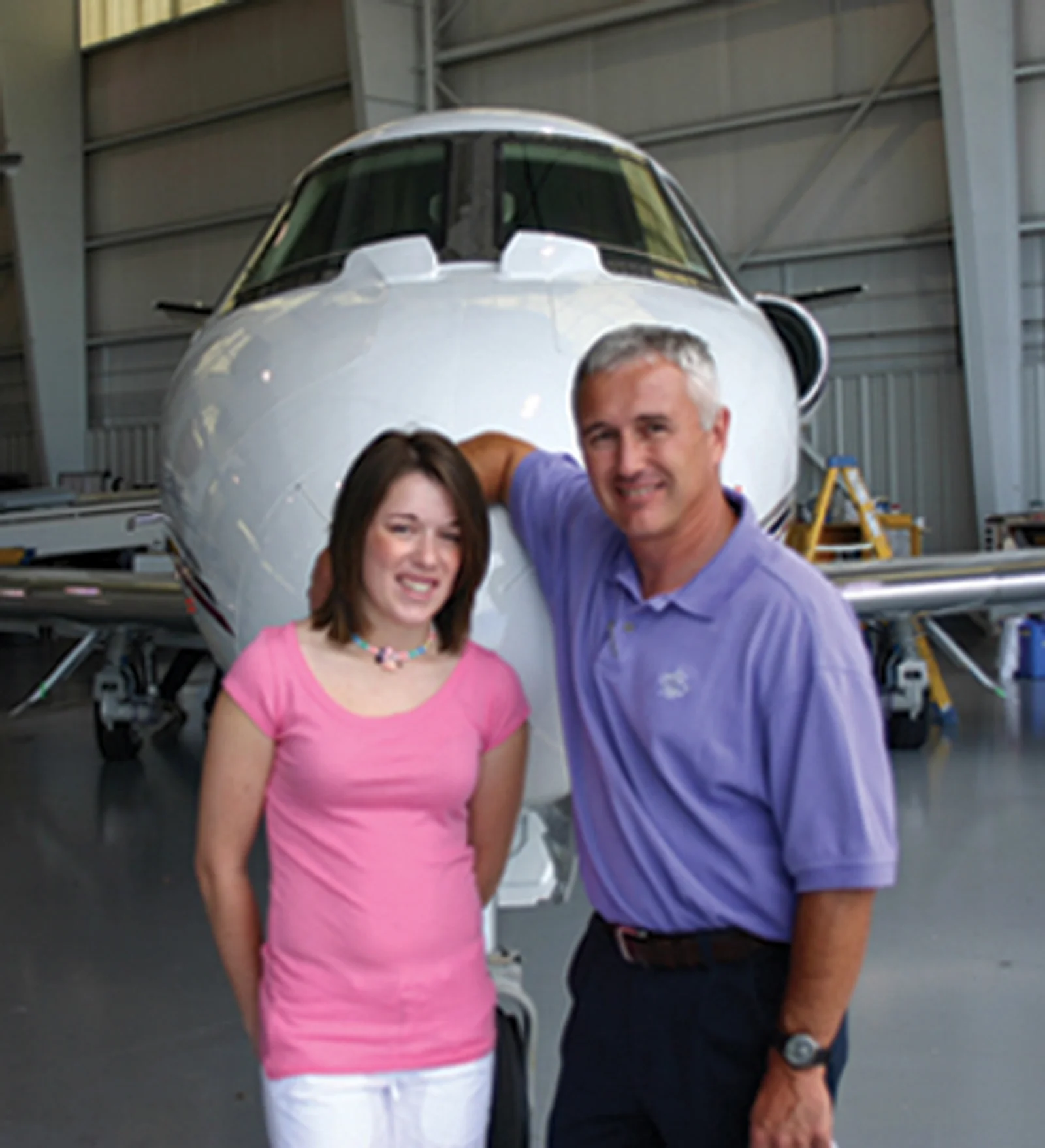 Father and daughter Doyle Garrett and Kara Renner represent one of the many multigenerational Duncan Aviation families.